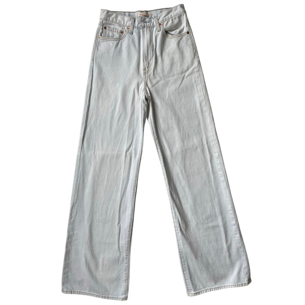 Levi's Ribcage wide leg Light Gray Wide Leg Pants